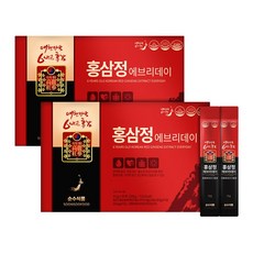 Pure food 6-year-old red ginseng extract red ginseng stick 2 boxes (60 packets) + shopping bag immunity, 10g, 60 sticks