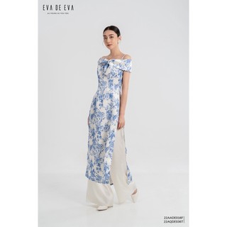Quần dài nữ lụa ống suông eva de eva 22aqde036t