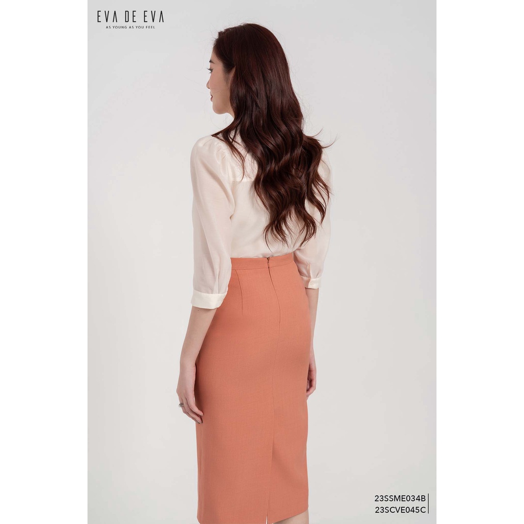 Chân váy bút chì xẻ sau Eva de Eva 23SCVE045C