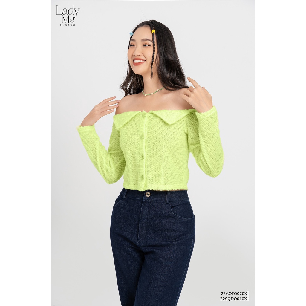 Áo len nữ trễ vai tay dài LADY ME by Eva de Eva 22AOTO020X