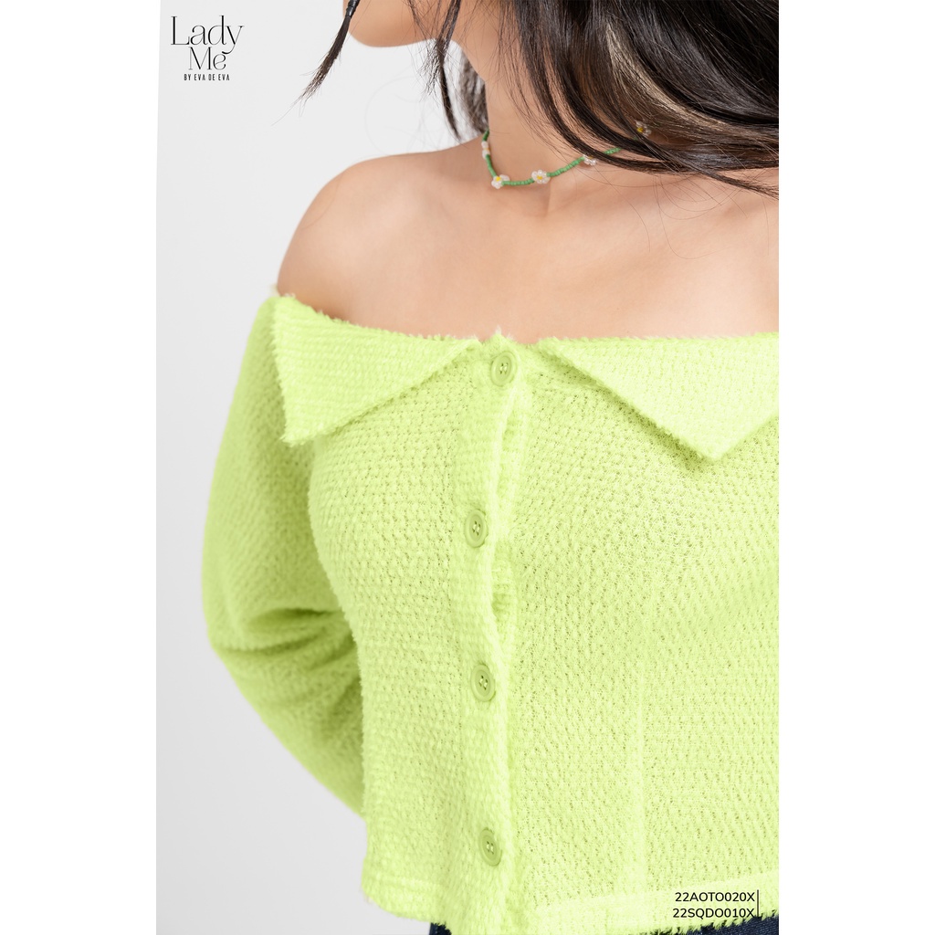 Áo len nữ trễ vai tay dài LADY ME by Eva de Eva 22AOTO020X