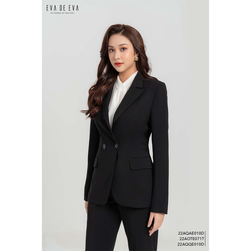 Áo vest nữ công sở tay dài Eva de Eva 22AQAE010D