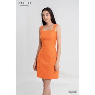 Áo hai dây croptop nữ bản to dạ tweed eva de eva 22aane008c