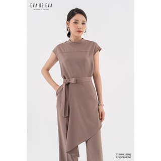 Áo sơ mi nữ tay hến Eva de Eva 22SSME169N