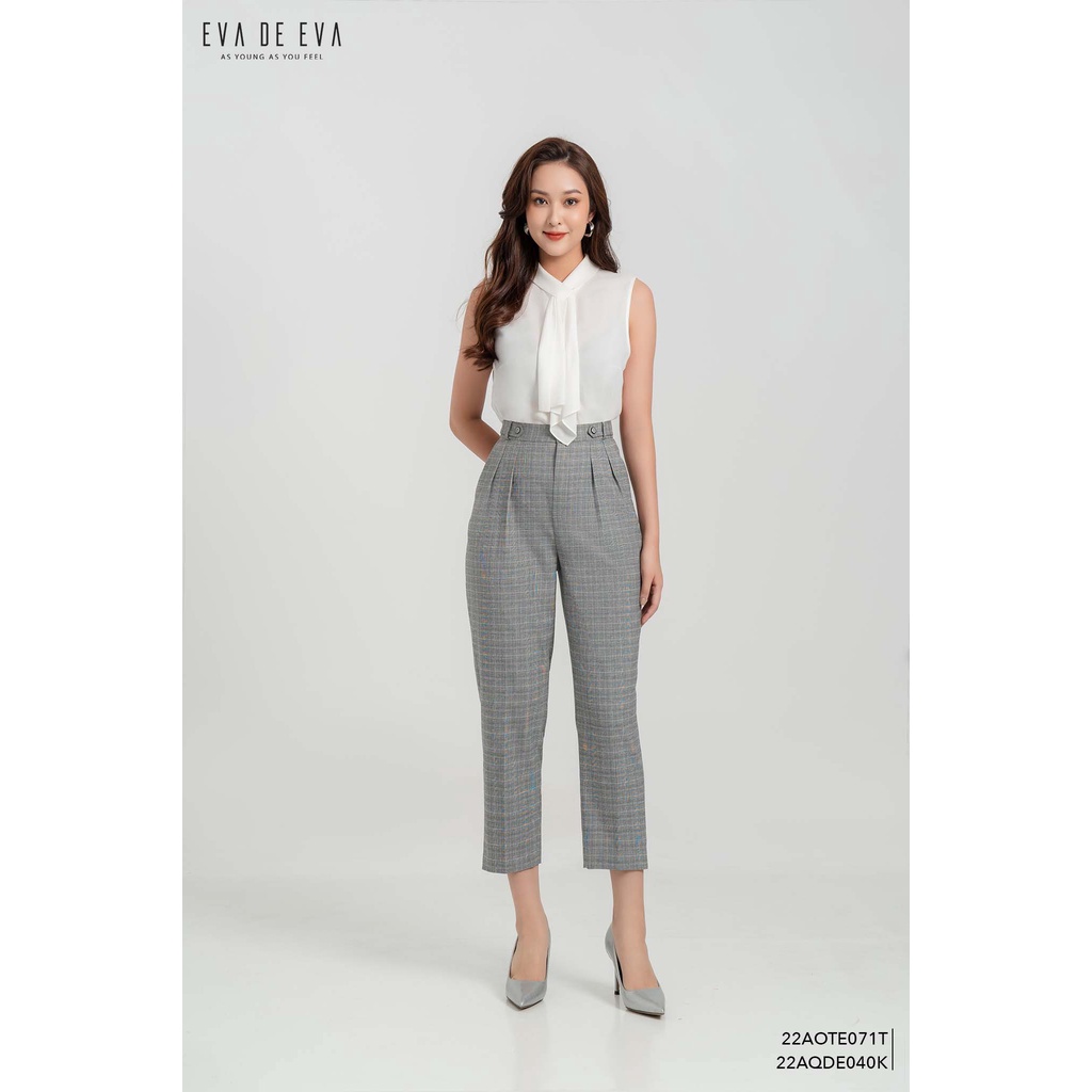 Quần thô nữ baggy lửng Eva de Eva 22AQDE040K