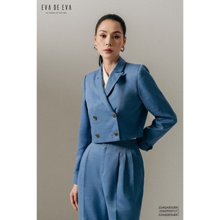 Áo vest nữ croptop tay dài eva de eva 22aqae018x