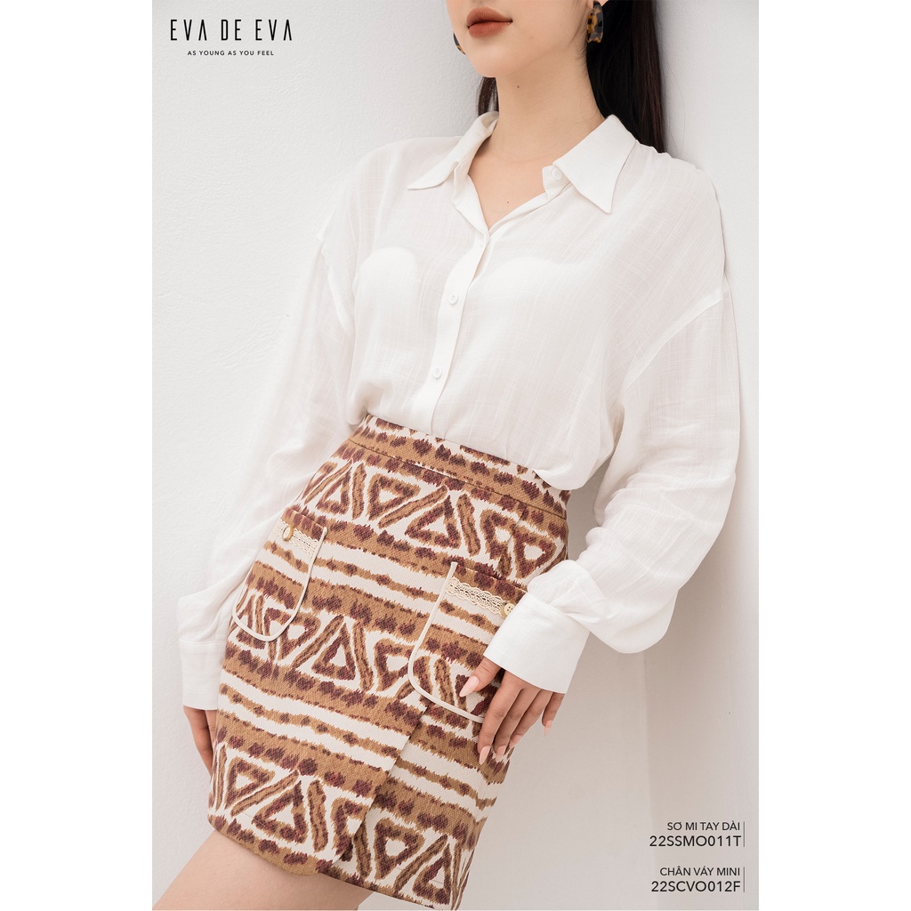 Chân váy ngắn chữ A LADY ME by Eva de Eva 22SCVO012F