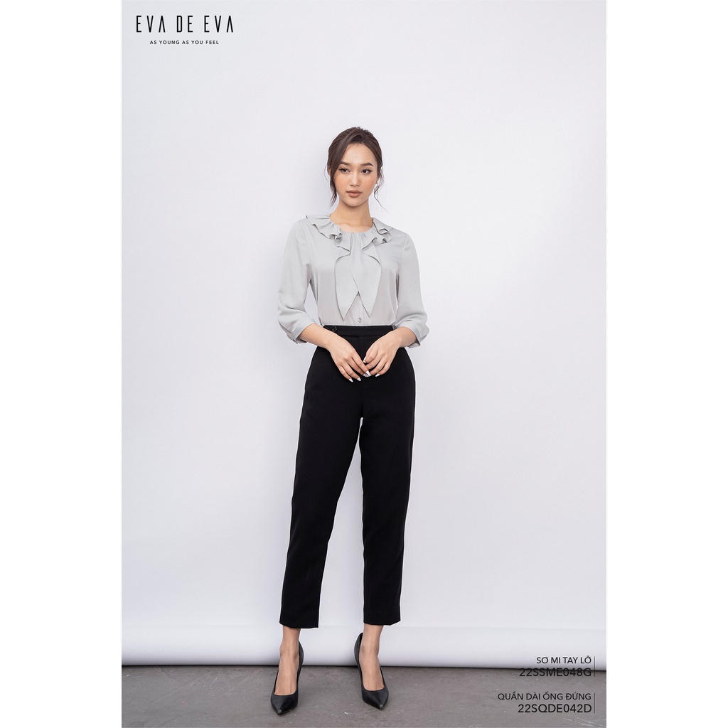 Quần dài nữ ống đứng Eva de Eva 22SQDE042D