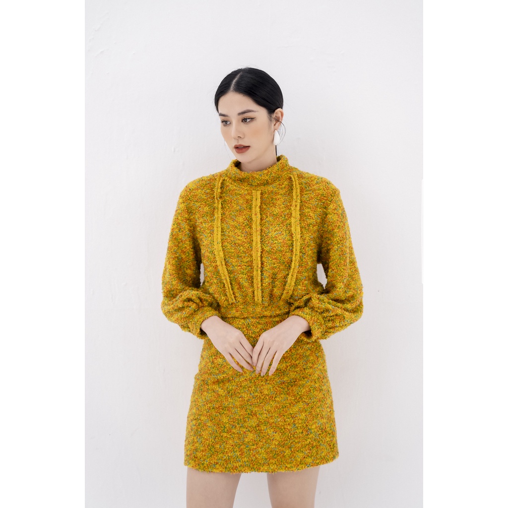 Chân váy len ngắn dáng ôm Eva de Eva 21ACVE130Y