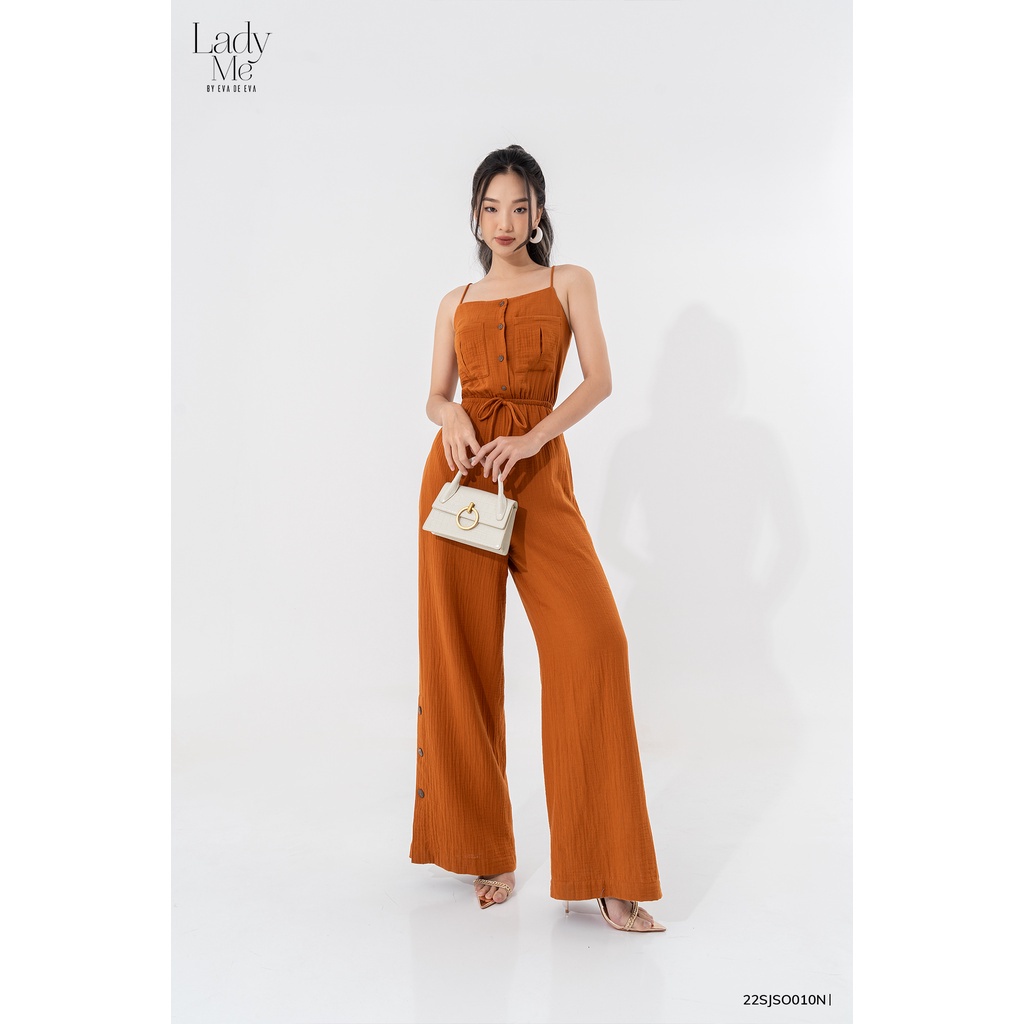 Jumpsuit nữ hai dây dài ống rộng LADY ME by Eva de Eva 22SJSO010C