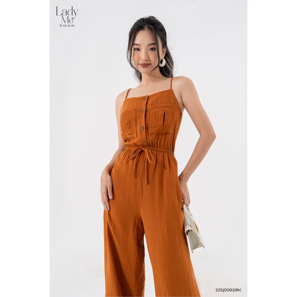 Jumpsuit nữ hai dây dài ống rộng LADY ME by Eva de Eva 22SJSO010C