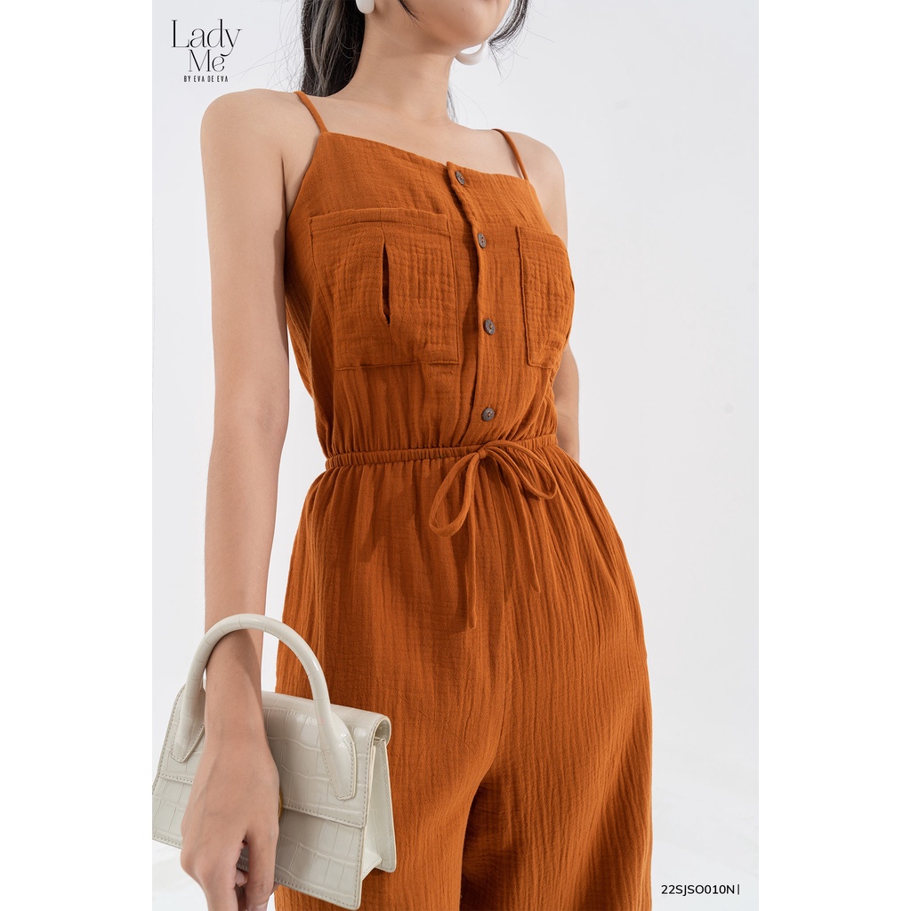 Jumpsuit nữ hai dây dài ống rộng LADY ME by Eva de Eva 22SJSO010C