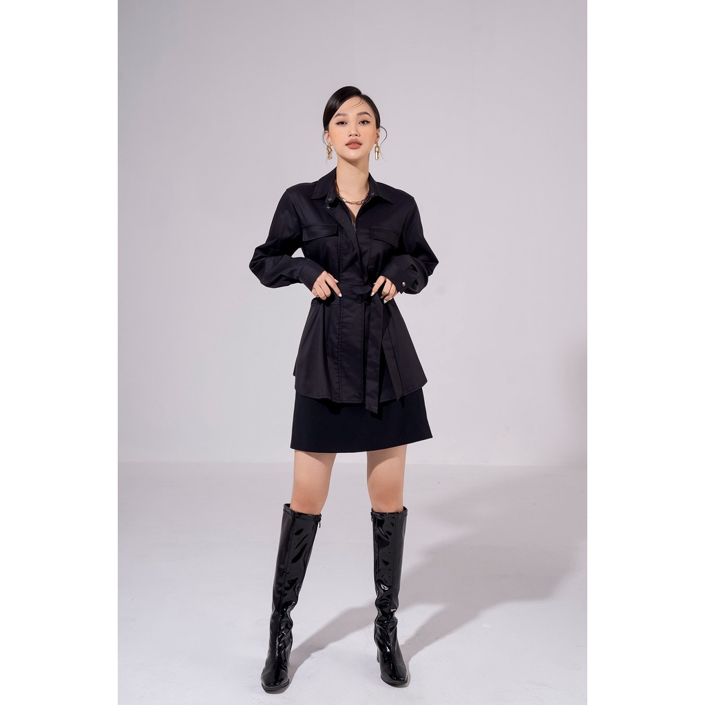 Áo khoác kaki nữ Eva de Eva 22SJKE001D