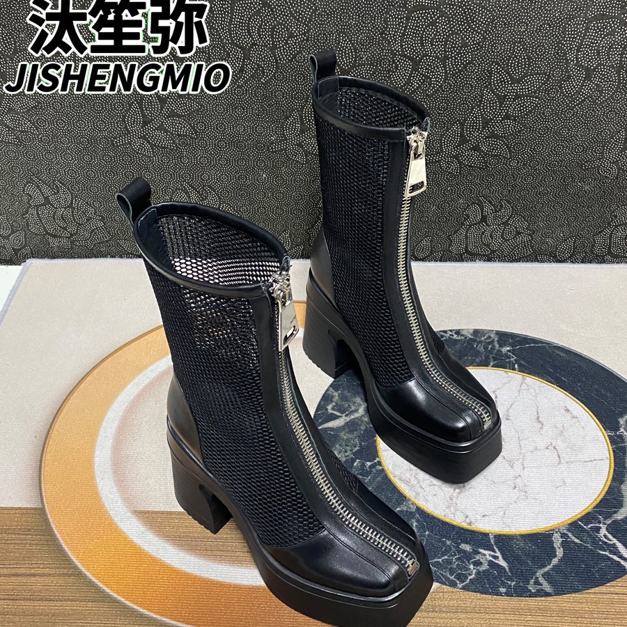 Giày Bốt Martin Đế Dày Bằng Da Thời Trang Xuân Hè 2023