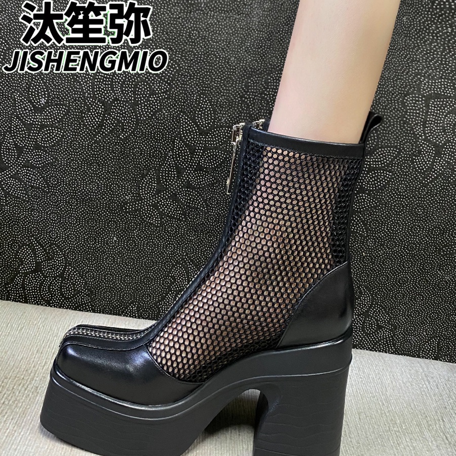 Giày Bốt Martin Đế Dày Bằng Da Thời Trang Xuân Hè 2023