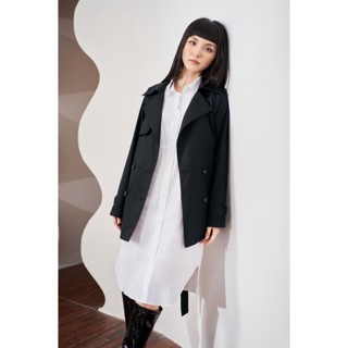 Áo măng tô nữ dáng ngắn LADY ME by Eva de Eva 22SJKO001D