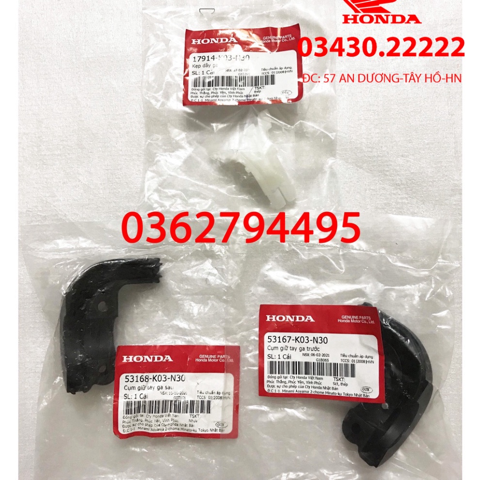 ( hà nội) Cùm dây ga + bao tay zin Winner v1/Winner X/Winner V3/GTR/Wave RSX/future/lead 125 chính h