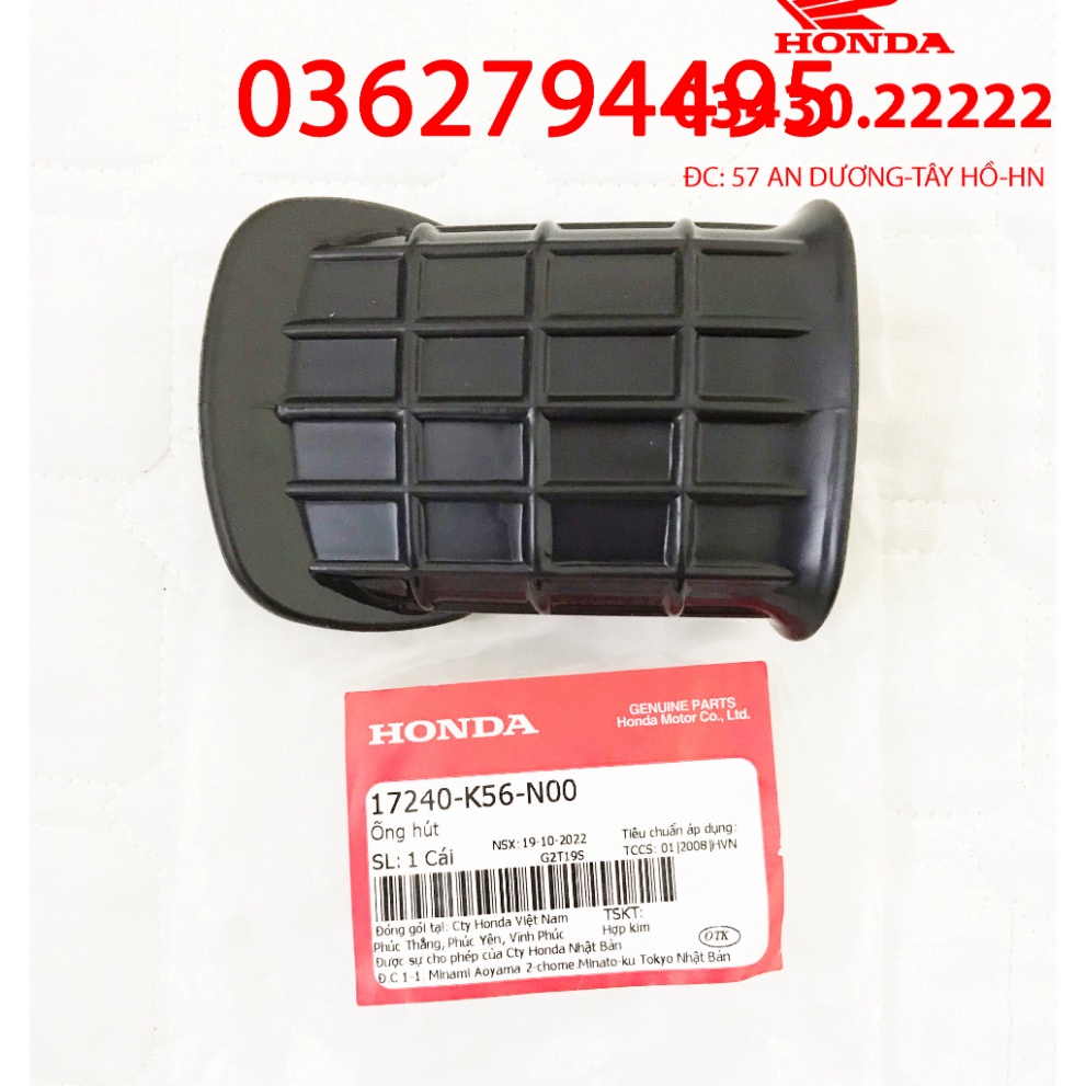 Ống Hút Gió/Cao su cổ hút gió/Mũi heo gió winner v1/ Winner X/Winner V3/Sonic Zin chính hãng Honda