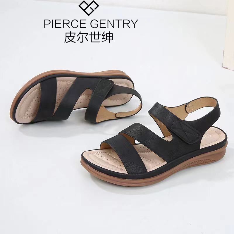 Giày Sandal Da Thật Đế Mềm Siêu Nhẹ Chống Mòn Thời Trang Mùa Hè 2023 Cho Nữ