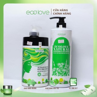 Dầu gội thảo dược phục hồi và mềm mượt tóc ECOLOVE 1000ML - shop chính hãng