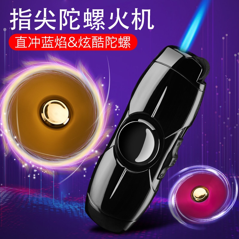 Tik Tok Con Quay Spinner Kiêm Bật Lửa Xanh Dương Chống Gió Độc Đáo Sáng Tạo Bán Sỉ