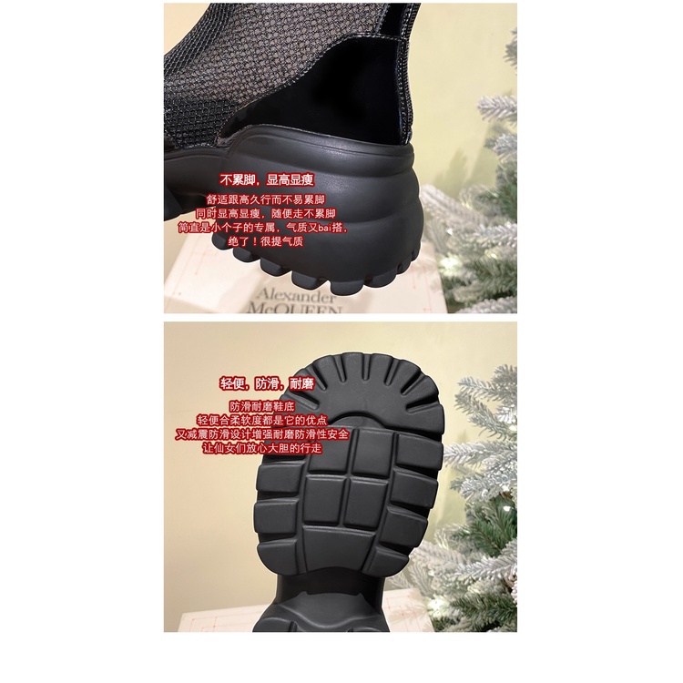 Giày Bốt Martin Phối Lưới Mỏng Đế Dày Thời Trang Mùa Hè 2023 Phong Cách Mới