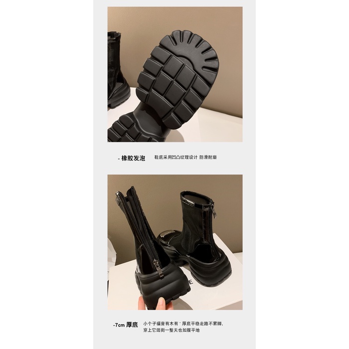 Giày Bốt Martin Bằng Da Thật Đế Dày Phối Lưới Thoáng Khí Thời Trang Mùa Hè 2023