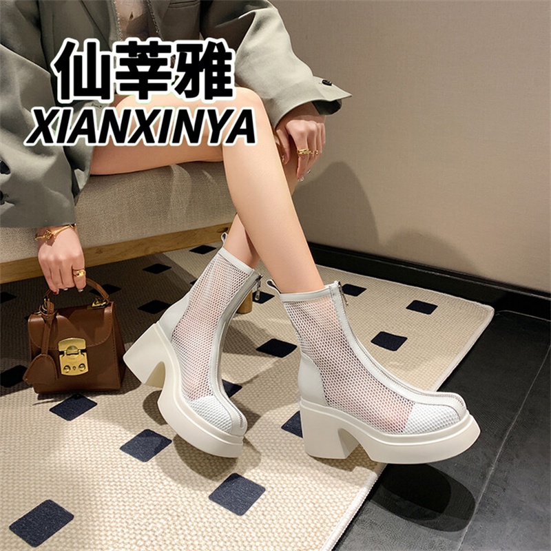 Giày Bốt Martin Bằng Da Đế Dày Thời Trang Xuân Hè Cho Nữ