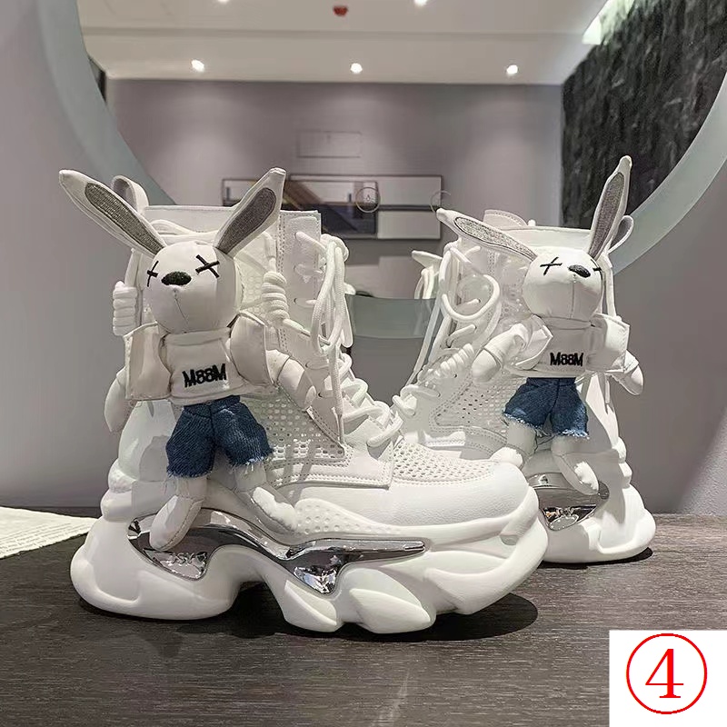 Giày Bốt Martin Phối Lưới Thoáng Khí Thời Trang Mùa Hè 2023 Cho Nữ