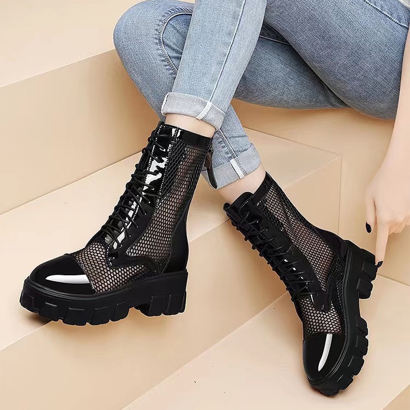 Giày Bốt Martin Mỏng Mùa Hè 2023 Phong Cách Mới Cho Nữ