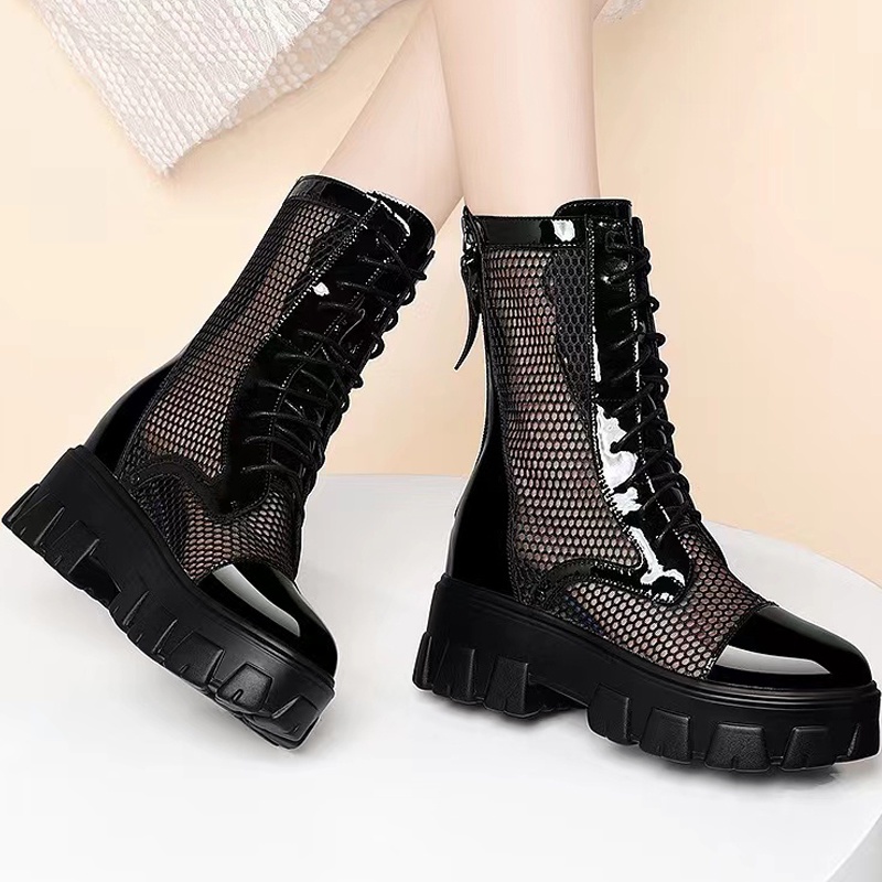 Giày Bốt Martin Mỏng Mùa Hè 2023 Phong Cách Mới Cho Nữ