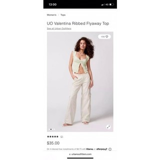 Áo mini crop top UO chính hãng