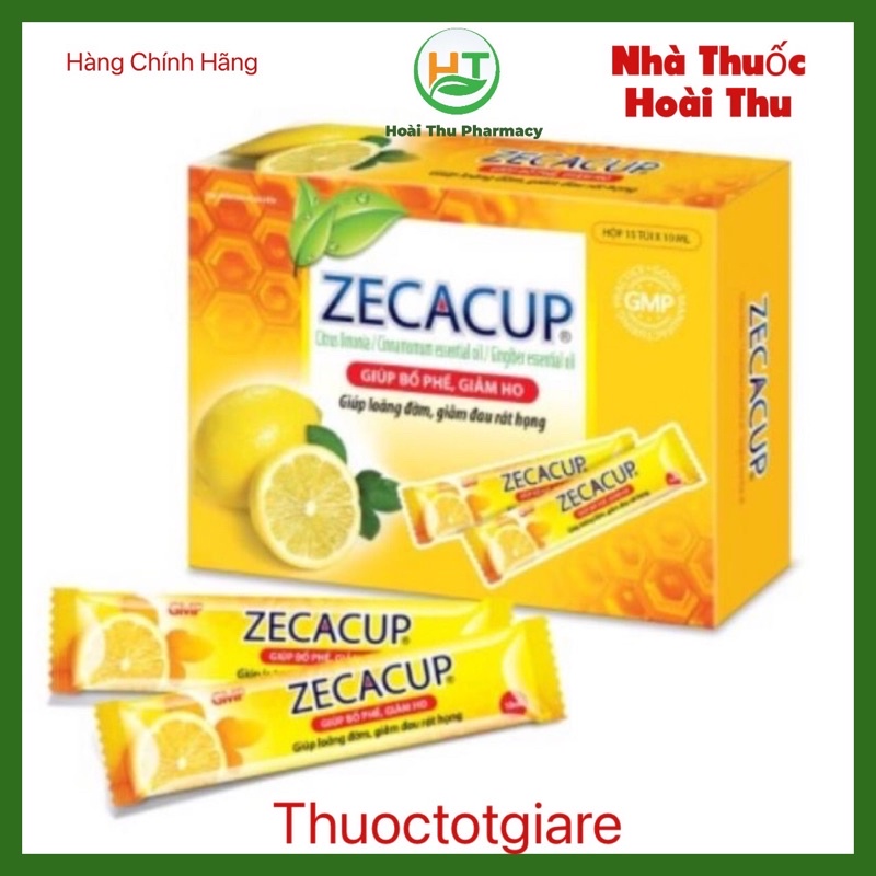 [ Kèm quà tặng ] Siro Ho Zecacup dạng túi - Giúp bổ phế , giảm ho, loãng đờm ( Hộp 15 túi )