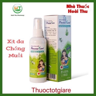 Xịt da chống Muỗi PlasmaKare ,xẹp vết đốt, viện sốt rét