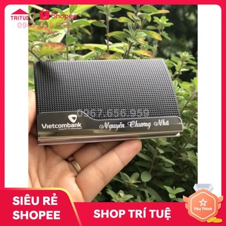 Ví đựng namecard khắc logo Vietcombank