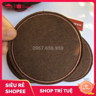 Miếng kê cốc vải nỉ thấm hút màu nâu có sẵn giá rẻ. Bán đế lót ly nâu có sẵn giá rẻ.