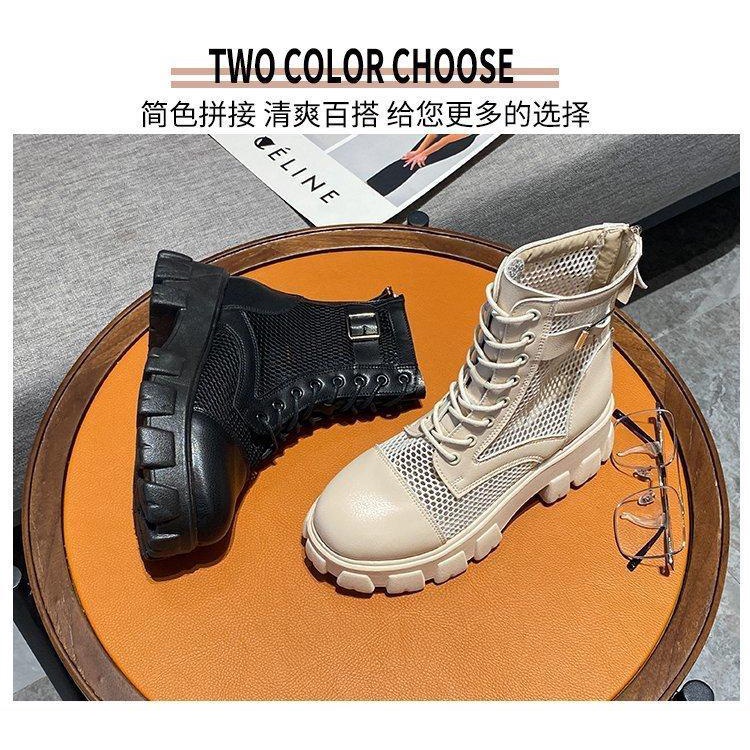 Giày Bốt Lưới Đế Mềm Mùa Hè 2023 Kích Thước Lớn 4042 Dễ Phối Đồ Cho Nữ 41-43