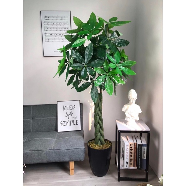 cây kim ngân giả cao 1m3, cây giả decor trang trí nhà cửa, văn phòng, nhà hàng