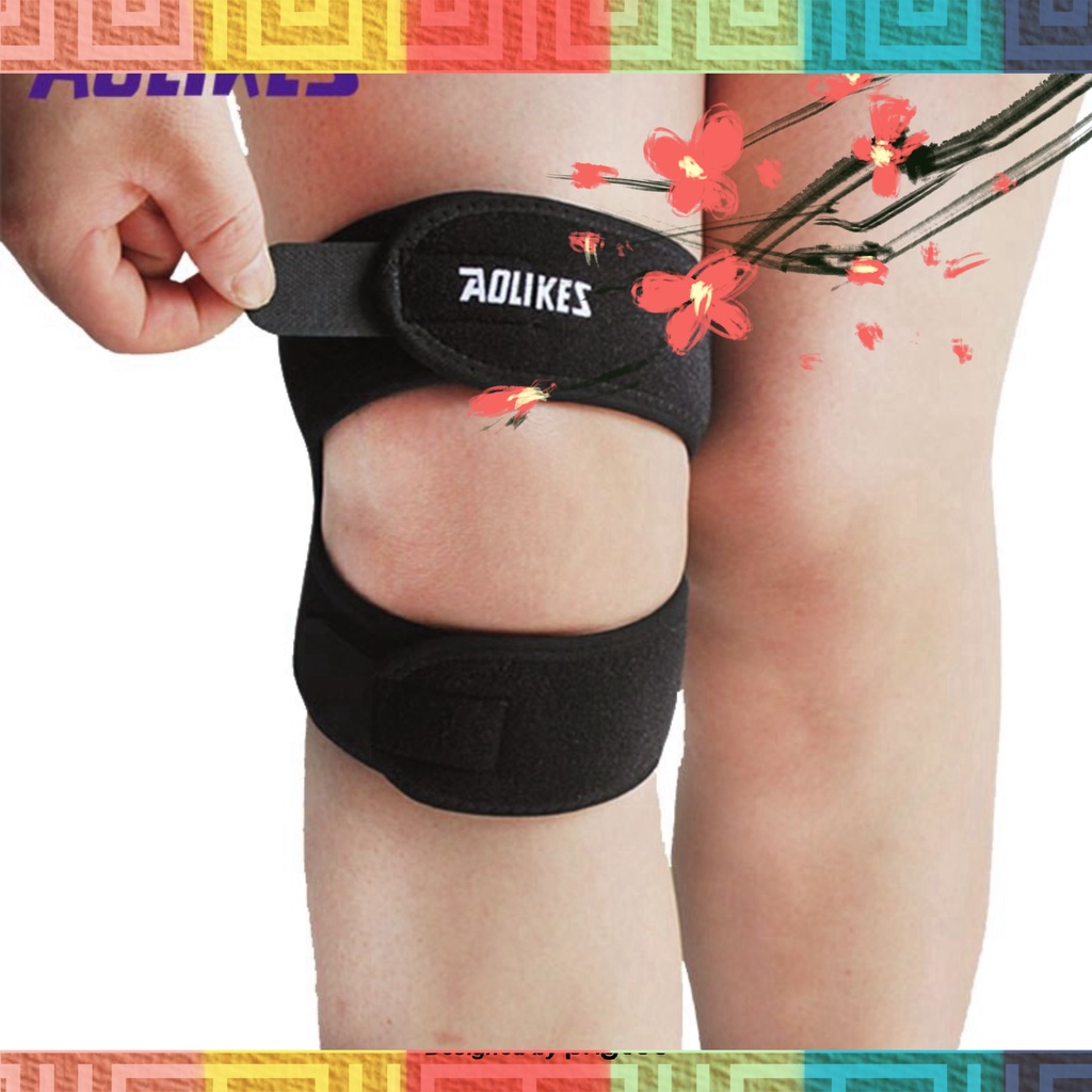Bó gối Sport Aolikes A-7929 Đai tương trợ xương bánh chè đỡ đần đầu gối Băng gối đàn hồi và co dãn 7929 sport knee prote