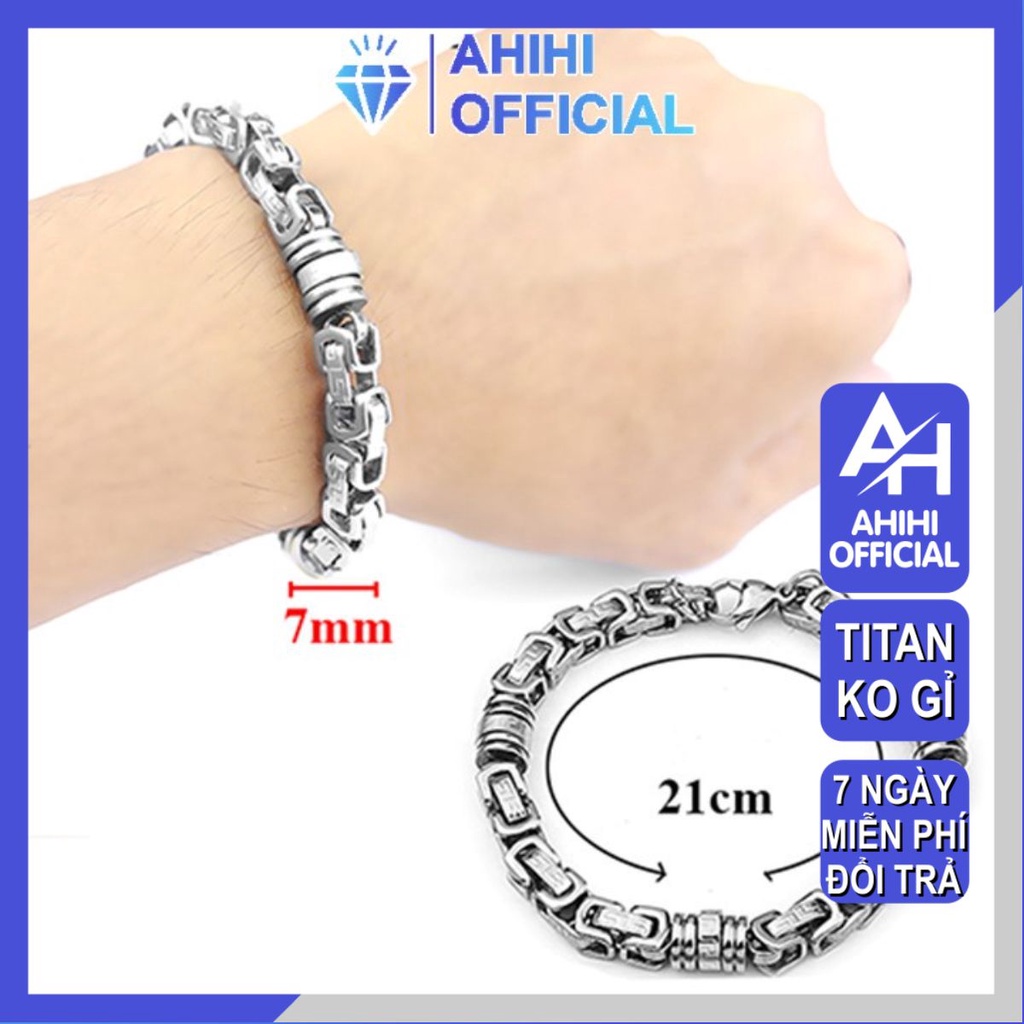 Lắc tay nam đẹp rẻ inox cao cấp thời trang titan thép không gỉ kiểu ziczac vạn lý trường thành ahihi.official PTLTNA121