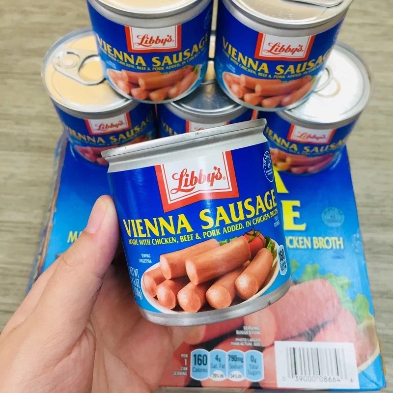Xúc xích Mỹ đóng hộp Libby's Vienna Sausage
