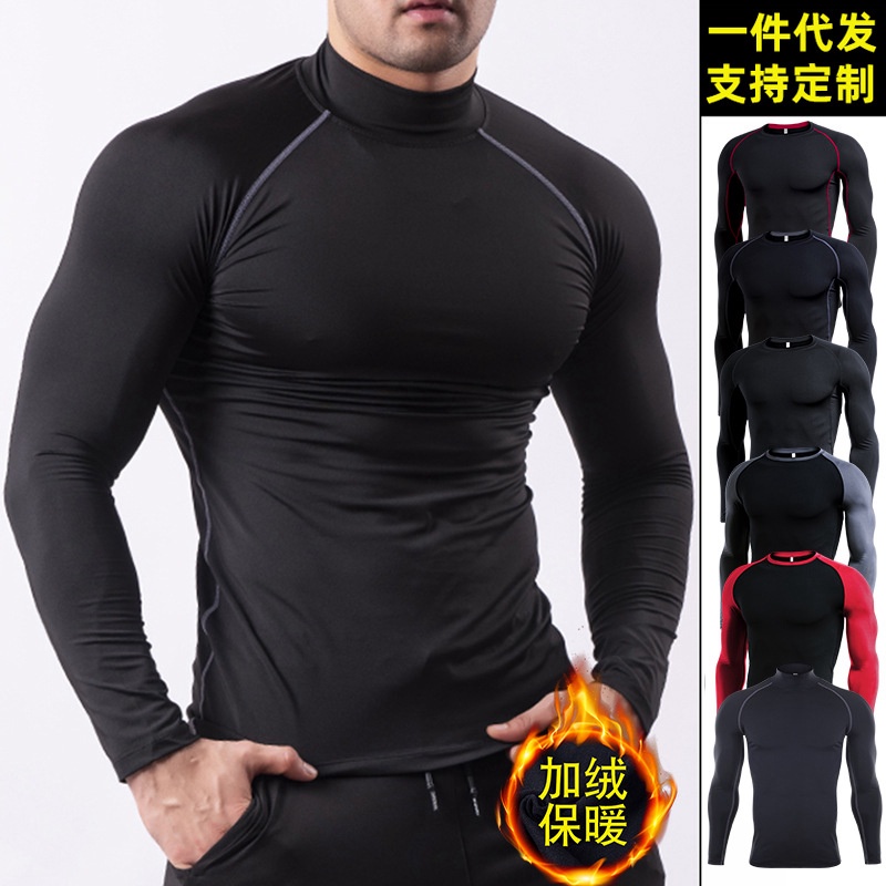2023 size lớn tập thể dục quần áo nam Plus nhung ấm áp dài tay huấn luyện bóng rổ chạy thể thao LULU cùng phong cách