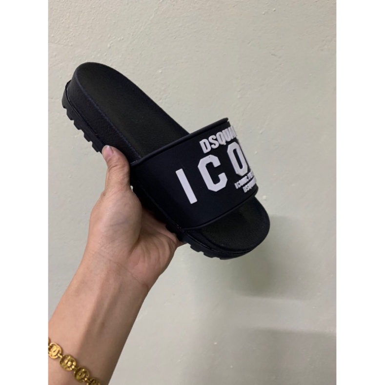 A Dép nam quai ngang Balen đế cao su đúc bền chống trơn trượt màu đen - BLĐ Koya