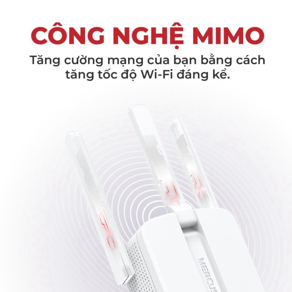 Bộ kích sóng wifi 3 râu Mercusys (wireless 300Mbps) cực mạnh, Cục thu phát hút mở rộng sóng wifi chính hãng VDS shop | BigBuy360 - bigbuy360.vn