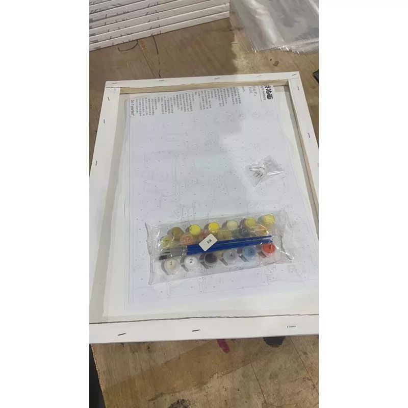 TRANH TÔ MÀU THEO SỐ màu sơn dầu số hoá hình Doraemon 30*40cm