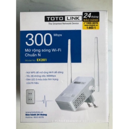Bộ Mở Rộng Sóng Wifi Totolink EX200 Chuẩn N Tốc Độ 300Mbps - Hãng phân phối chính thức | BigBuy360 - bigbuy360.vn