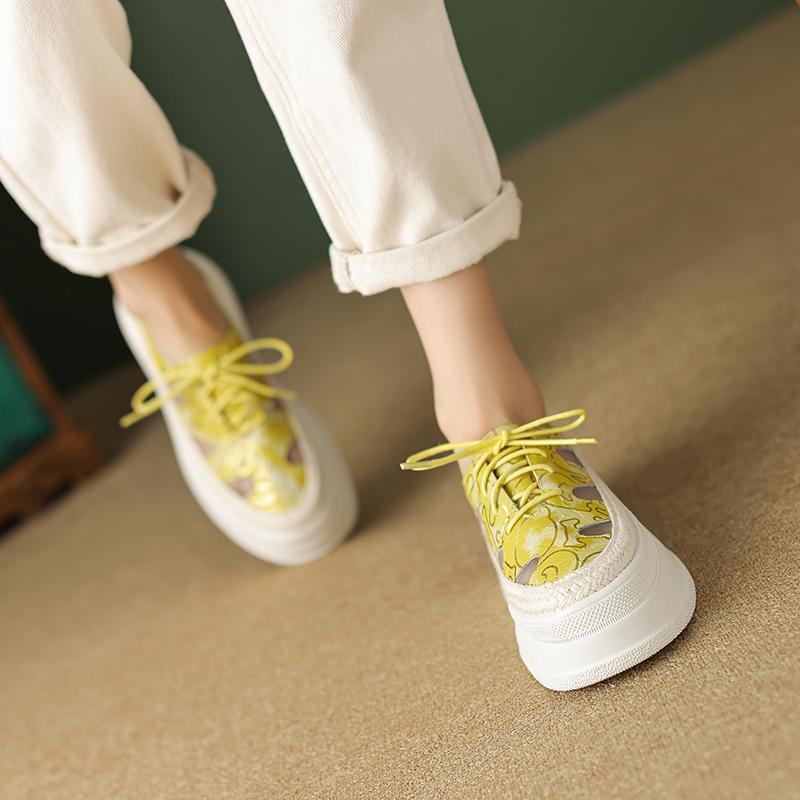 Giày Lười Đế Dày Phối Lưới Thoáng Khí Thời Trang Mùa Hè 2023 Phong Cách Mới Cho Nữ