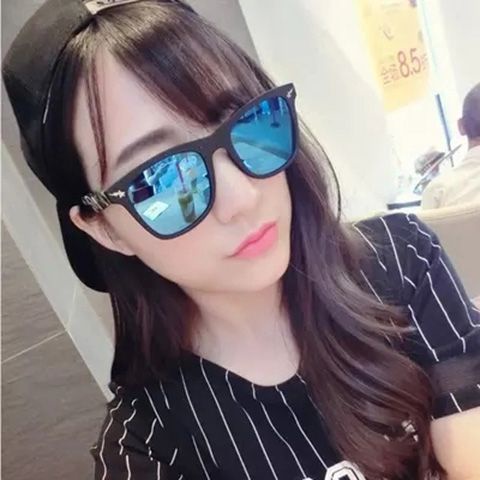 Kính Mát Thời Trang Phong Cách Hong Kong Họa Tiết Rằn Ri Cá Mập Ba Chiều Li Chen sam