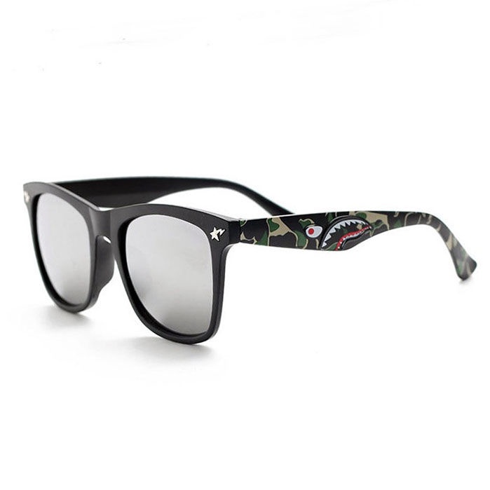 Kính Mát Thời Trang Phong Cách Hong Kong Họa Tiết Rằn Ri Cá Mập Ba Chiều Li Chen sam