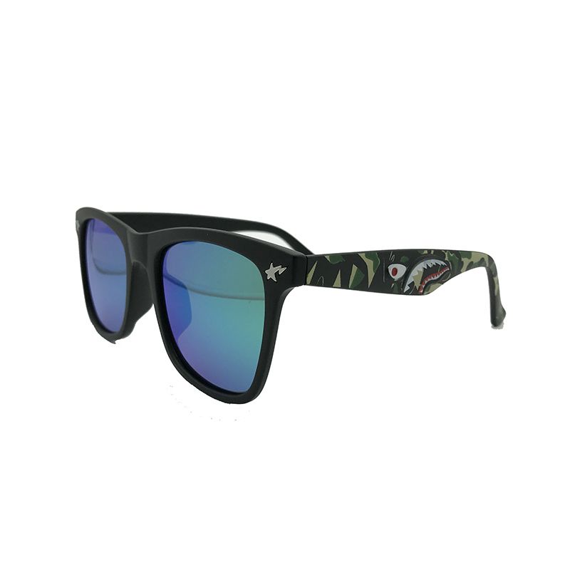 Kính Mát Thời Trang Phong Cách Hong Kong Họa Tiết Rằn Ri Cá Mập Ba Chiều Li Chen sam
